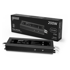 Блок питания Gauss 200W 12V IP66 1/5