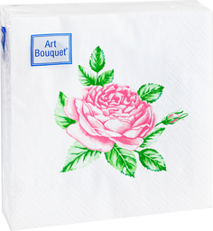 Салфетки Art bouquet бумажные прекрасная роза 20х20 2сл 30л