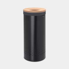 Бак для белья Brabantia чёрная 35 л 63,5х30 см