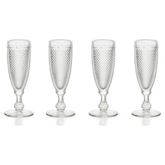 Набор бокалов для шампанского Vista Alegre Бикош 110 мл, 4 шт