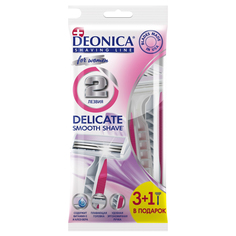 Станок для бритья одноразовый Deonica 2 For Women 3+1 шт