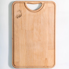 Доска разделочная ДТРД с гравировкой рыба 38х27 см