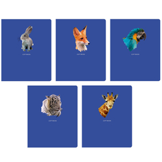 Тетрадь Канц-Эксмо Total Blue. Little friends А5 48 л клетка в ассортименте