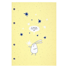 Блокнот Be Smart Bunny желтый А5 14x19,8 см 80 л в клетку