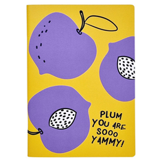 Тетрадь общая Be Smart Fruits слива 15x21 см 24 л в клетку