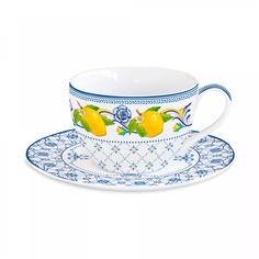 Чашка с блюдцем Easy life Positano 0,24 л