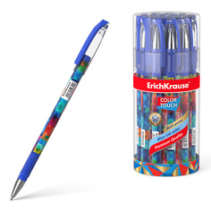 Ручка шариковая Erich Krause ColorTouch Patchwork синяя