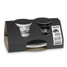 Набор из 2-х кофейных пар KOENITZ Вивальди Либретто, 85 мл