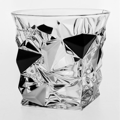 Набор стаканов для виски Bohemia Jihlava Glacier черный матовый 350 мл 6 шт