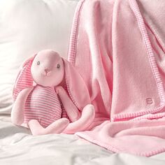 Плед с игрушкой Togas Зайка розовый с белым 90х75 см