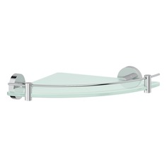 Полка угловая с держателями 26 cm (матовое стекло; хром) ARTWELLE HAR 039