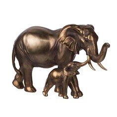Фигурка Glasar Слониха со слонёнком в бронзовом цвете 31x14x18см ГЛАСАР