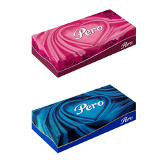 Салфетки бумажные Pero в коробке 2 слоя 100 л ПЕРО