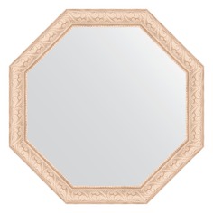 Зеркало в багетной раме Evoform беленый дуб 57 мм 60,8х60,8 см