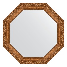 Зеркало в багетной раме Evoform виньетка бронзовая 85 мм 75,4х75,4 см
