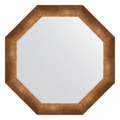 Зеркало в багетной раме Evoform состаренная бронза 66 мм 62,6х62,6 см