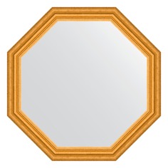 Зеркало в багетной раме Evoform состаренное золото 67 мм 72,6х72,6 см