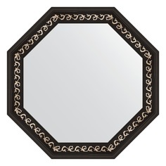 Зеркало в багетной раме Evoform черный ардеко 81 мм 75,0х75,0 см
