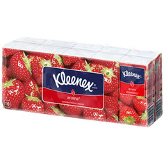 Носовые платки Kleenex Клубника 10х10 шт