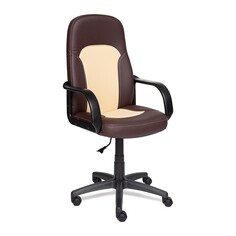 Кресло компьютерное TC коричнево-бежевый 125х62х47 см