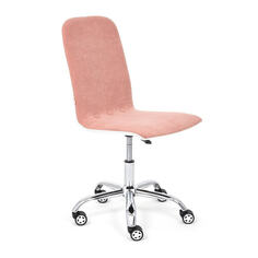 Кресло ТС 47х41х103 см флок, кожзам розовый/белый TC
