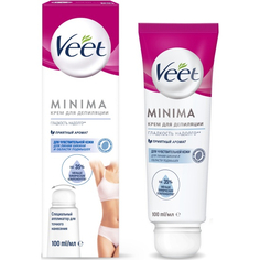 Крем Veet Minima для депиляции чувствительной кожи зоны бикини и подмышек, с аппликатором, 100 мл