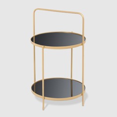 Столик со стеклом Ad trend furniture 36x58 см металл, стекло