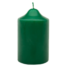 Свеча бочонок Антей-Кэндл классик 10х7 см зеленая