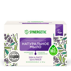 Натуральное туалетное мыло Synergetic Эвкалипт и шалфей, 90 г