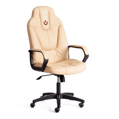 Кресло компьютерное TC Neo искусственная кожа бежевое 64х49х122 см
