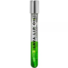 Двухфазное масло для губ Influence BEAUTY LAVA LIP OIL увлажняющее, уход и глянцевый финиш, тон 04: прозрачный салатовый, 6мл