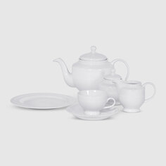 Сервиз чайный Porcelana Bogucice Minos White 21 предмет 6 персон