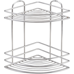 Полка угловая Teknotel из нержавеющей стали 2 яруса хром