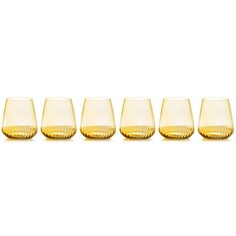Набор стаканов для виски Lareine Opium янтарный 450 мл 6 шт