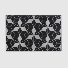Коврик придверный X Y Carpet чёрно-белый 55х85 см