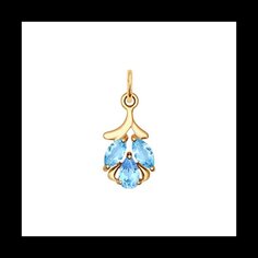 Подвеска SOKOLOV из золота с топазами