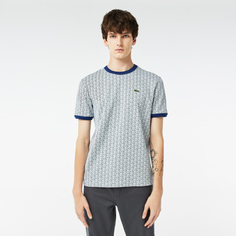 Мужская футболка Lacoste Regular Fit с монограммой