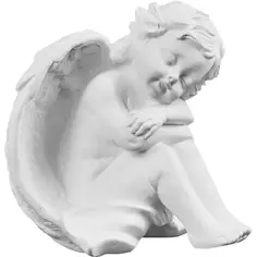 Статуэтка Ангел белый керамика 15.5x15x15.5 см микс Atmosphera