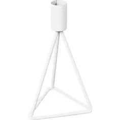 Подсвечник Пирамида 16 см цвет белый Без бренда