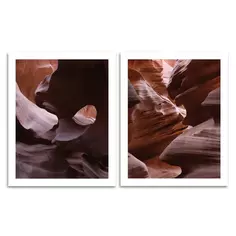 Постер Скалы каньона 40x50 см 2 шт. Без бренда
