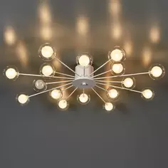 Люстра потолочная Celebrity 24 ламп 20 м² цвет латунь Freya