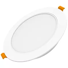 Светильник точечный светодиодный Gauss Downlight круг под отверстие 90 мм, 2 м², нейтральный белый свет, цвет белый