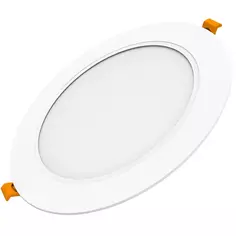 Светильник точечный светодиодный Gauss Downlight круг под отверстие 110 мм, 3 м², нейтральный белый свет, цвет белый