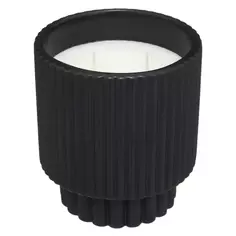 Свеча ароматизированная в стакане Древесный аромат цвет черный 14 см Atmosphera