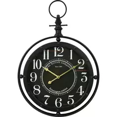 Часы настенные Dream River Маятник GH60229 круглые МДФ цвет черно-коричневый бесшумные ø47.5