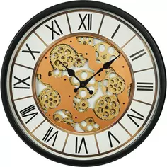 Часы настенные Dream River Шестеренки GH61300 круглые МДФ цвет белый бесшумные ø51.5