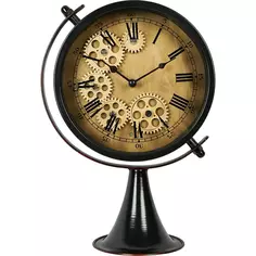 Часы настольные Dream River Месяц EA 1194 круглые металл цвет коричневый бесшумные ø22