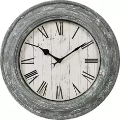 Часы настенные Dream River PLRC22001 круглые пластик цвет серый бесшумные ø50