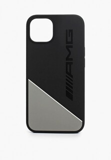 Чехол для iPhone Mercedes-Benz 13 Liquid silicone Two tones White line Hard Grey