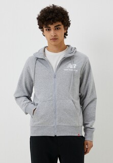 Толстовка New Balance NB Essentials Stacked Full Zip Hoodie